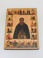 Православная икона Сергий Радонежский 16 век