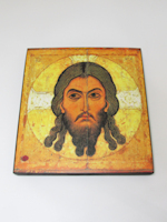Православная икона Спас Нерукотворный (Новгород 12 век)