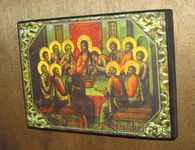 Православная икона Тайная вечеря 17 век