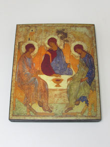 Иконы под старину. Троица (Рублев) 15 век