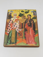 Православная икона Киприан и Иустина