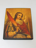 Православная икона Архангел Михаил с огненным мечем