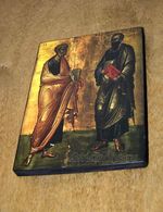 Православная икона Апостолы Петр и Павел 14 век